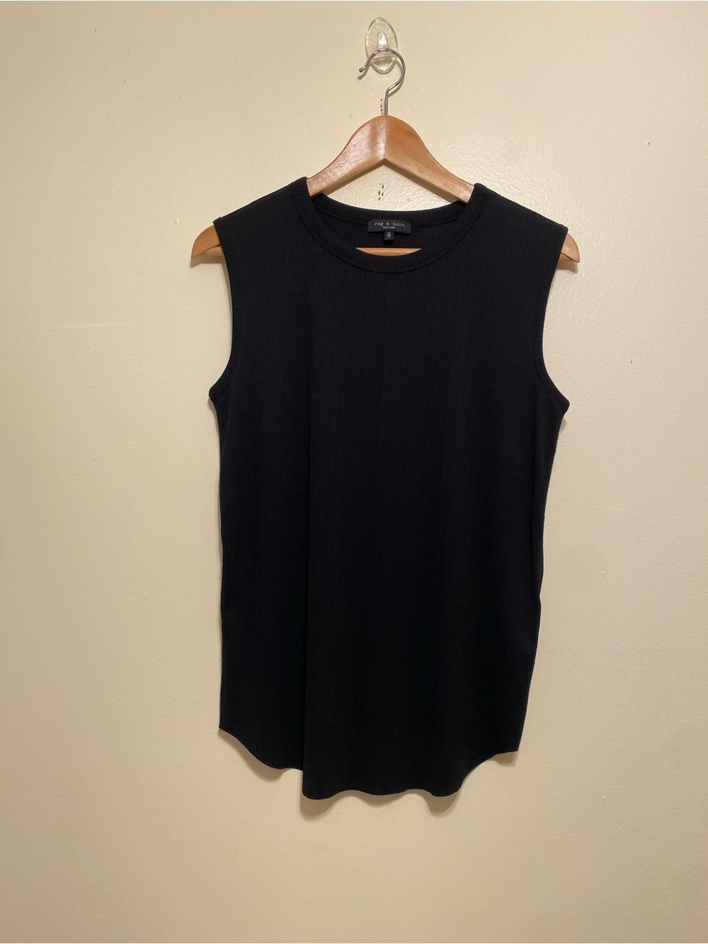 rag & bone Black Sleeveless Ribbed Tank. Size XS